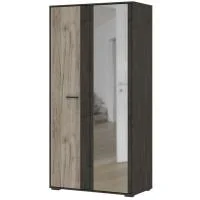 Шкаф 2-х створчатый Эдинбург ШК-02 железный камень/дуб крафт серый