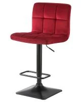 Барный стул LM-5018 бордовый велюр