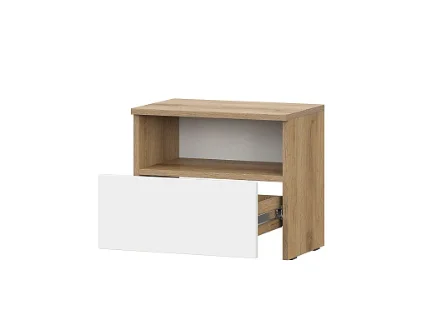 Тумба прикроватная Некст-1 дуб золотой/белый Тумба прикроватная Некст-1 дуб золотой/белый