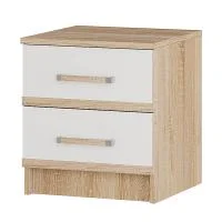 Прикроватная тумба Сакура дуб сонома/белый (пара) Прикроватная тумба Сакура дуб сонома/белый (пара)