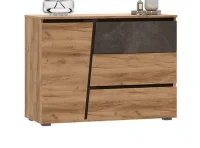 Комод Соренто дуб крафт золотой/бетон темный Комод Соренто дуб крафт золотой/бетон темный
