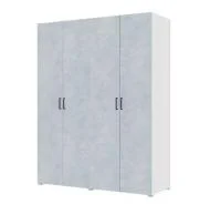 Шкаф 4-х створчатый Бостон 1800 белый/бетон