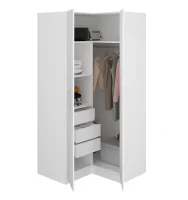 Шкаф для одежды угловой Лотос 8.18 белый