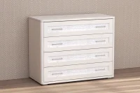 Комод 4 ящика Кэт-4 бодега/caiman белый Комод 4 ящика Кэт-4 бодега/caiman белый
