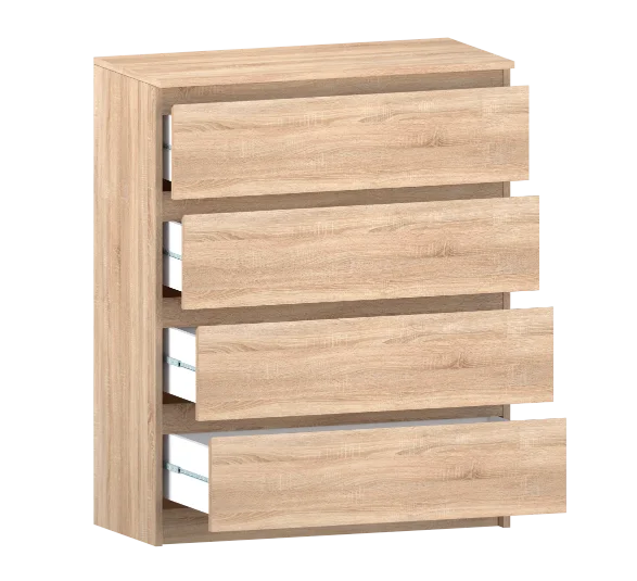 Комод Б 2.06 дуб сонома (серия без ручек) Комод Б 2.06 дуб сонома (серия без ручек)