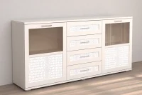 Комодино Кэт-4 бодега/caiman белый Комодино Кэт-4 бодега/caiman белый