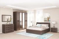 Спальня Кэт-4 набор 1 венге/caiman темный Спальня Кэт-4 набор 1 венге/caiman темный