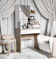 Стол туалетный Майя дуб сонома/ясень белый Стол туалетный Майя дуб сонома/ясень белый