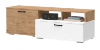 Тумба ТВ Джаз №5 белый/дуб бунратти