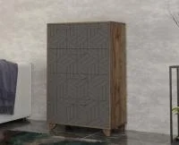 Комод Амстердам дуб самдал/серый графит Комод Амстердам дуб самдал/серый графит