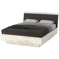 Кровать с подъемным механизмом Соната КРС-1600 дуб крафт белый/антрацит Кровать с подъемным механизмом Соната КРС-1600 дуб крафт белый/антрацит