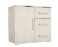 Комод Белла 3 ящ 1 дверь сандал светлый Комод Белла 3 ящ 1 дверь сандал светлый