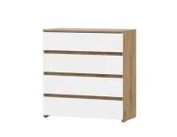 Комод 4 ящика Некст-1 дуб золотой/белый Комод 4 ящика Некст-1 дуб золотой/белый