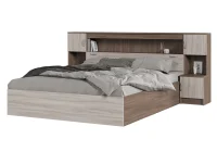 Кровать с прикроватным блоком Бася шимо темный/шимо светлый Кровать с прикроватным блоком Бася шимо темный/шимо светлый