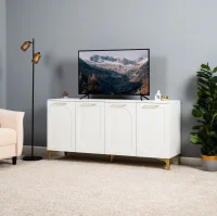 Тумба под ТВ Монтесито 16.67 белый шагрень