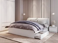 Кровать с ящиками Симпл КР-17 1,6 м белый Кровать с ящиками Симпл КР-17 1,6 м белый