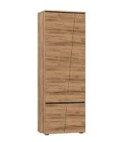 Шкаф высокий закрытый Соренто дуб крафт золотой/бетон темный