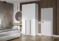 Шкаф 3-х створчатый Лион ШК-02 с антресолью АН-02 белый