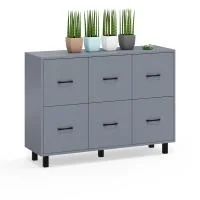 Комод 6 ящиков 127-1204 графит Комод 6 ящиков 127-1204 графит