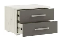 Тумбы прикроватные Фиеста NEW графит/дуб крафт белый Тумбы прикроватные Фиеста NEW графит/дуб крафт белый