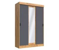 Шкаф-купе Бася дуб крафт/графит