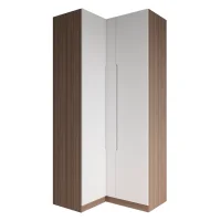 Шкаф угловой Роза 1100 орех франклин/белый софт тренто Шкаф угловой Роза 1100 орех франклин/белый софт тренто