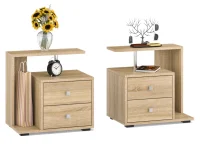 Тумба прикроватная Камелия дуб сонома (2 шт) Тумба прикроватная Камелия дуб сонома (2 шт)