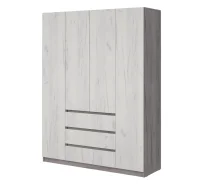 Шкаф Соната №1 1600 дуб крафт серый/дуб крафт белый