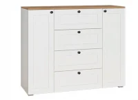 Комод Остин 16.221 белый шагрень/дуб крафт золотой Комод Остин 16.221 белый шагрень/дуб крафт золотой