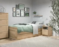 Кровать раздвижная с ящиками Сириус 90х200 дуб сонома Кровать раздвижная с ящиками Сириус 90х200 дуб сонома