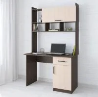 Стол компьютерный Квартет-10 венге/дуб молочный