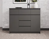 Комод Мори МК 1200.4 графит Комод Мори МК 1200.4 графит