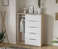 Комод комбинированный Нуар тип 1 дуб сонома/белый ясень Комод комбинированный Нуар тип 1 дуб сонома/белый ясень