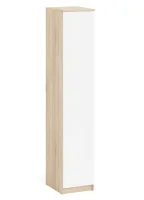 Пенал с полками МШ 400.1 дуб сонома/белый