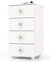 Комод Онега К-18 дуб беленый/белый вельвет Комод Онега К-18 дуб беленый/белый вельвет