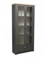 Шкаф комбинированный Прованс 37.05 диамант серый