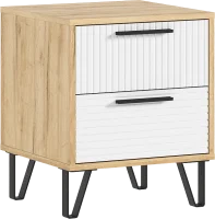 Тумбы прикроватные Флэш браш вайт/дуб крафт (2 шт) Тумбы прикроватные Флэш браш вайт/дуб крафт (2 шт)