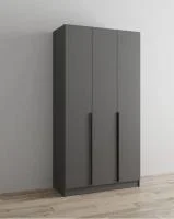 Шкаф Мадрид (1,2) без зеркала графит серый