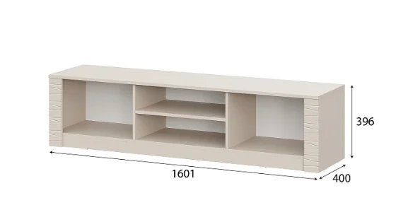 Тумба для телевидеоаппаратуры Калипсо (1,6 м) меланж