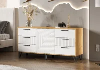 Комод Флэш 1500 браш вайт/дуб крафт Комод Флэш 1500 браш вайт/дуб крафт