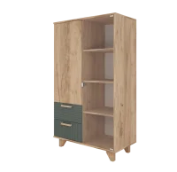 Шкаф-витрина Ньерд дуб вотан/можжевельник Шкаф-витрина Ньерд дуб вотан/можжевельник