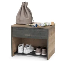 Тумба для обуви Трувор 13.241.04  дуб гранж песочный/интра Тумба для обуви Трувор 13.241.04  дуб гранж песочный/интра
