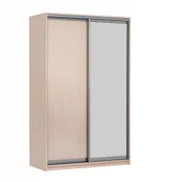 Шкаф-купе Мираж 10.1 с зеркалом дуб млечный