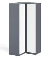 Угловой шкаф МШУ 960.1 графит/белый Угловой шкаф МШУ 960.1 графит/белый