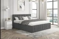 Кровать Лана 160х200 с подъемным механизмом, велюр графит софт Кровать Лана 160х200 с подъемным механизмом, велюр графит софт