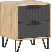 Тумбы прикроватные Флэш браш графит/дуб крафт Тумбы прикроватные Флэш браш графит/дуб крафт