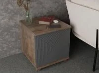 Тумба прикроватная со створкой Копенгаген дуб самдал/серый графит Тумба прикроватная со створкой Копенгаген дуб самдал/серый графит