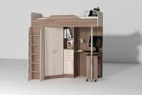 Кровать-1 Бриз ясень темный/ясень светлый Кровать-1 Бриз ясень темный/ясень светлый