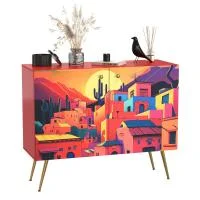 Комод Кармин 16.230.03 красный/белый шагрень Комод Кармин 16.230.03 красный/белый шагрень