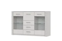 Комод-витрина Гамма-20 ясень анкор светлый/сандал светлый Комод-витрина Гамма-20 ясень анкор светлый/сандал светлый